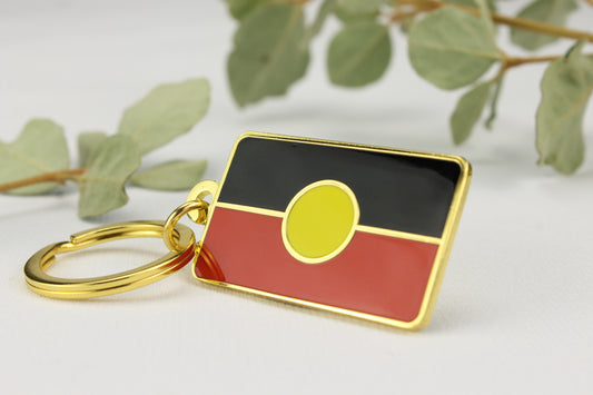 Aboriginal Flag - Key Ring
