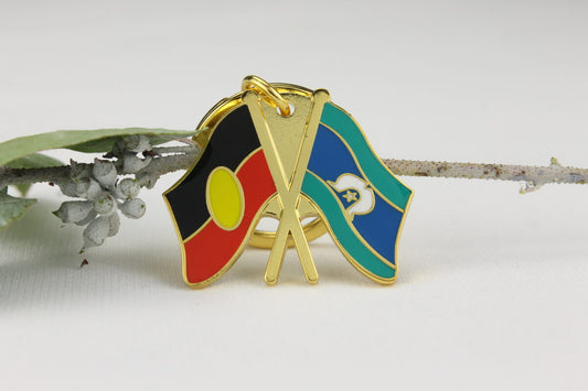 Aboriginal & Torres Strait Islander Flag - Key Ring (10 Pack)