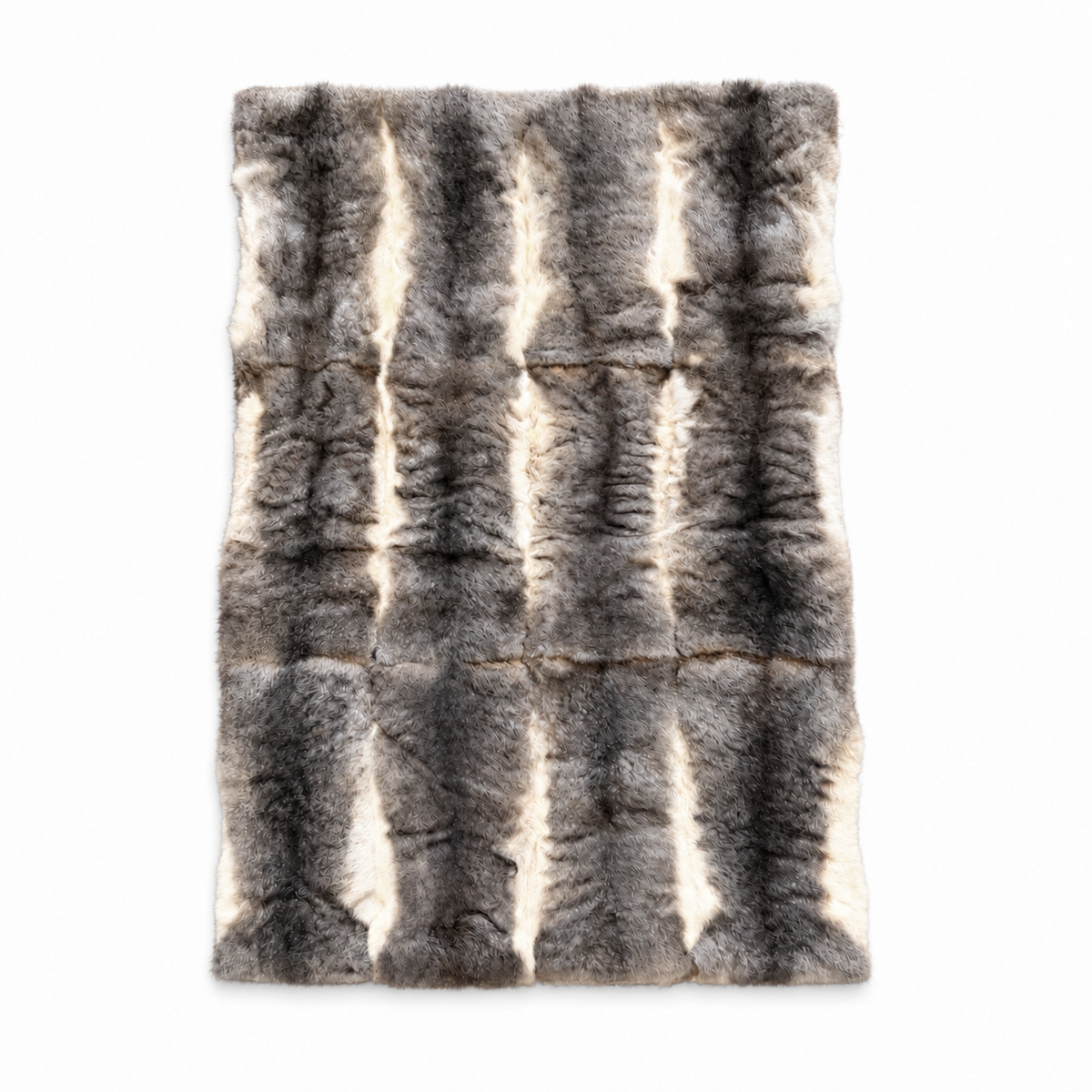 12-skin possum fur throw in Snowtip