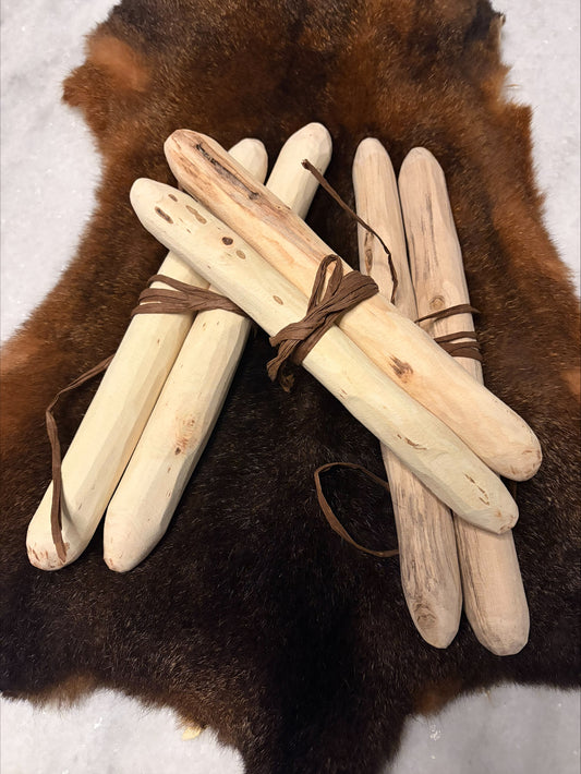 Rough-Finished Clapsticks (Bilma) – Set of Two