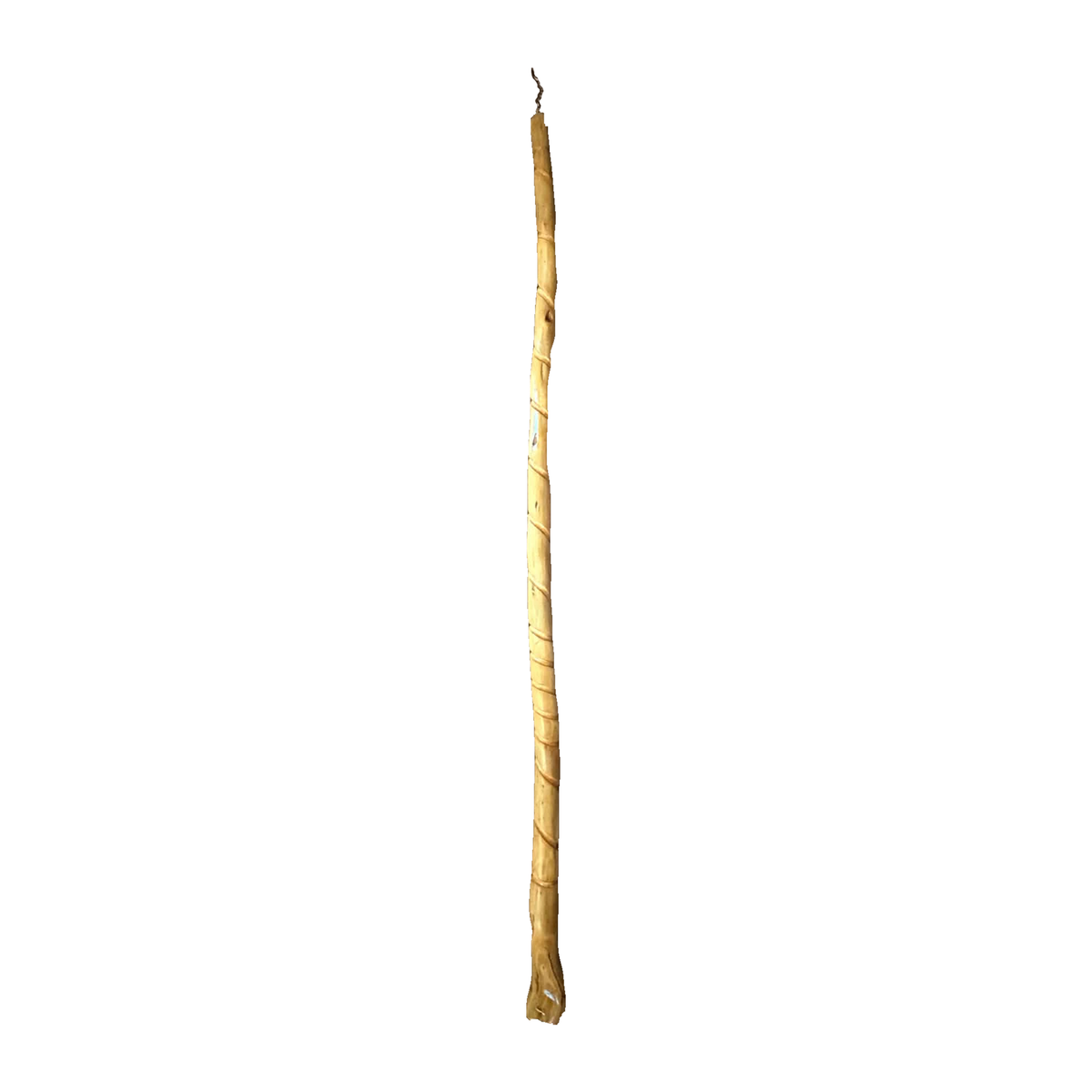 Spiral-Detail Stringybark Walking Stick made by Braydon Williams